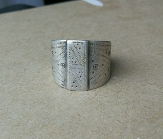 Ancient Viking Silver FABULOUS STATUS Ring Runic Ornament SOLAR 