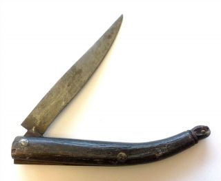 Revolutionary War Era Horn Handled Knife 2