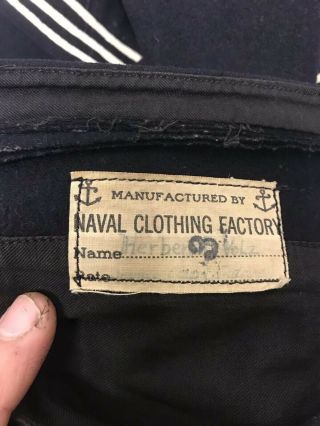 WWII WW2 US Navy SeaBees Uniform Shirt And Pants 11