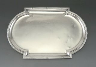 Antique Mon Odiot Paris France 950 Sterling Silver Dresser Tray Salver Platter