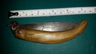 Revolutionary War Or Colonial Era 18th Century Pocket Clasp Knife 1744 Dated