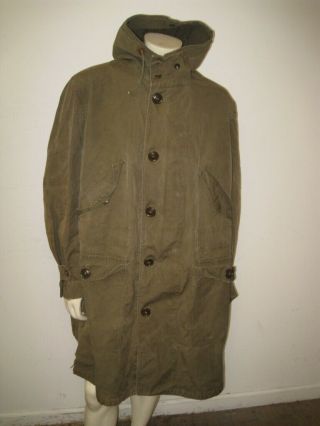 Vintage Us M - 1947 M - 47 Army Winter Overcoat Parka Type Size Xl