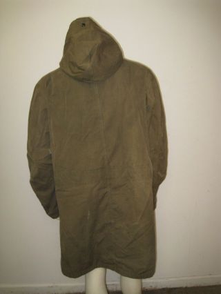 Vintage US M - 1947 M - 47 Army Winter Overcoat Parka Type Size XL 4