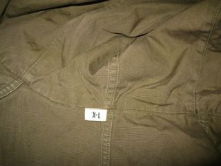Vintage US M - 1947 M - 47 Army Winter Overcoat Parka Type Size XL 8