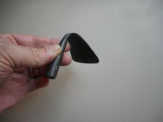 Antique Child ' s miniature Iron Dough Scraper.  Early Mini Iron Dough Hoe.  aafa 4