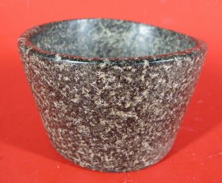 Antiquity Peru Inca Circa 1400 Ad Polished Granite Stone Bowl Museum Quality Yqz