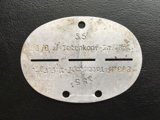 German identification dog tag Erkennungsmarke WW II Rare 2