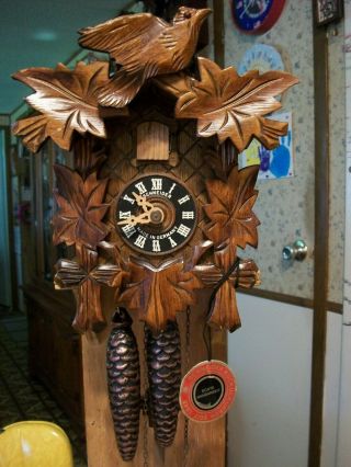 Vintage Black Forest Traditional Cuckoo Clock Germany