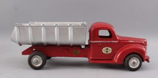 Antique 1940s Arcade Cast Iron International 7100 Construction Dump Truck,  Box 2