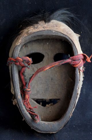 Shaman mask with horse hair and skin - Kefamenau area West Timor,  Indonesia 4