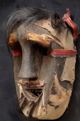 Shaman mask with horse hair and skin - Kefamenau area West Timor,  Indonesia 6