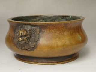 Chinese Exquisite Handmade Bronze incense burner 4