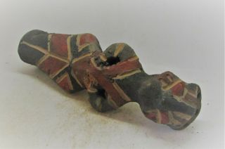 RARE ANCIENT NEOLITHIC PREHISTORIC VINCA ALIEN - LIKE STATUETTE 5000 - 4500BCE 3