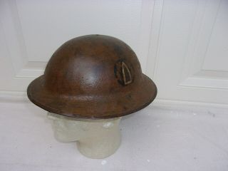 Ww1 Us Army 89th Division Unit Marked Helmet - - 314th Motor Supply Train - - Named