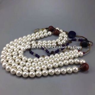 20mm Rare China Ceremonial Pearl Necklace 108 Beads Bracelet Bangle Necklace