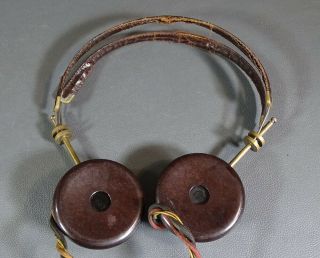 WWI Trench Art Crystal Radio Receiver Set Headphones Zenith Macedonian Box Build 3