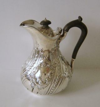 Ornately Embossed Victorian Sterling Silver Coffee Pot Sheffield 1893 412 Grams 11