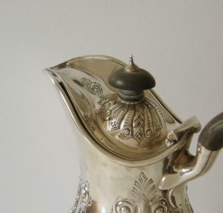 Ornately Embossed Victorian Sterling Silver Coffee Pot Sheffield 1893 412 Grams 4