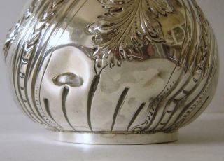 Ornately Embossed Victorian Sterling Silver Coffee Pot Sheffield 1893 412 Grams 9