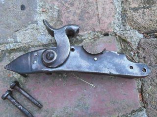 French Model 1754 Flintlock Musket Lock,  Converted