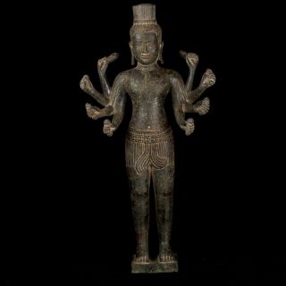 Antique Khmer Style Bayon Vishnu Statue - Protector & Preserver - 55cm/22 "