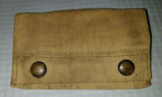 Wwi Us Army M - 1910 First Aid Bandage Pouch,  L.  C.  C.  & Co.  1918,  Antique