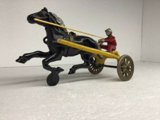 Kenton Cast Iron Racing Sulky With Rider (ca.  1940) Great Condtion