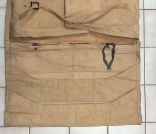 WW1 U.  S.  ARMY OFFICERS LARGE TRAVEL ROLL BAG NAMED AND MARKED AEF 4