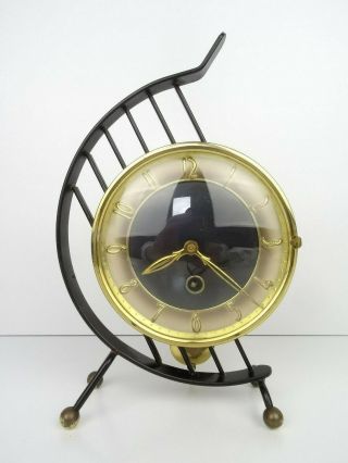 Vintage Art Deco Dutch Mantel Shelf Clock (warmink Junghans Kienzle Era)