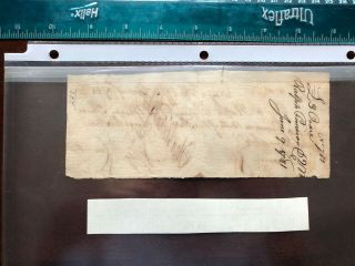 Revolutionary War military document dated 1781 - Quartermaster Pay Note 2