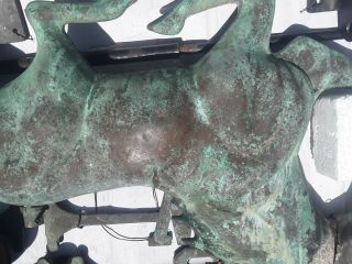 Antique 19th c.  Americana Horse,  copper Weathervane Barn Topper Cupola Farm 3