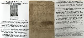 Revolutionary War Major Delegate Constitutional Convention Document Signed 1796