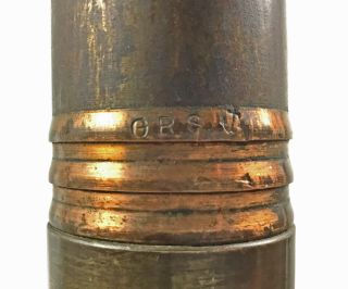 US Navy Dreadnought Trench Art 1902 3 pdr Hotchkiss Shell Washington Naval Yard 9