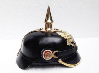 Imperial German Prussian Leather Pickelhaube Spike German Helmet Vinatge Gift