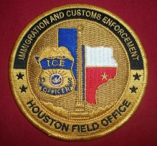 Ice Officer Immigration Customs Enforcement Houston Field Office Obsolete Patch