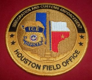 ICE Officer Immigration Customs Enforcement Houston Field Office Obsolete Patch 2