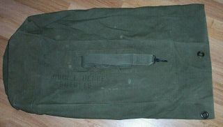 Vintage Army World War Ii Or Korean War Duffel Bag,  Has Good Color
