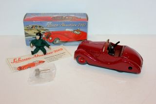 Schuco Akustico Model 2002 Tin Wind Up Toy Car Made In Western Germany