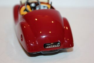 Schuco Akustico Model 2002 Tin Wind Up Toy Car Made In Western Germany 6