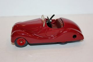 Schuco Akustico Model 2002 Tin Wind Up Toy Car Made In Western Germany 8