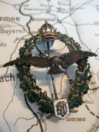 Pilots Badge of the Austrian Air Force & 1 World War 12