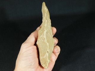 A Big ONE Million Year Old Early Stone Age ACHEULEAN HandAxe Mauritania 383gr e 10