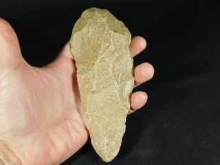A Big ONE Million Year Old Early Stone Age ACHEULEAN HandAxe Mauritania 383gr e 2