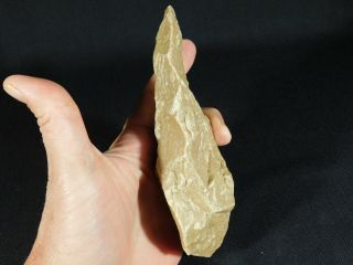 A Big ONE Million Year Old Early Stone Age ACHEULEAN HandAxe Mauritania 383gr e 9
