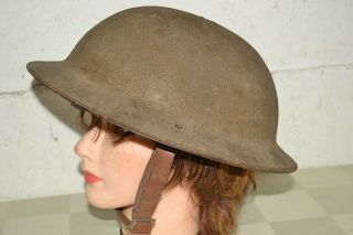 Antique Ww1 Vtg U.  S Army 4th Infantry Doughboy Helmet - - Intact Strap,  Liner
