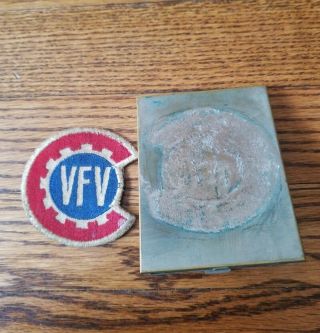 WWII US VFV Victory Farm Volunteers Patch with metal clip 3