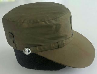 Unknown British Army Cap Mountain Ski Troops Sas? Winter Field Hat Post Ww2