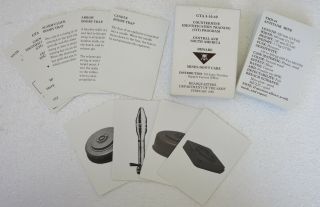 Central & South America Mines 1999 Us Army Flash Card Set Identification
