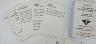 CENTRAL & SOUTH AMERICA MINES 1999 US ARMY FLASH CARD SET IDENTIFICATION 3
