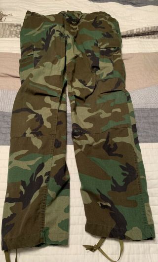 Army Woodland Camo Bdu Pants Combat Uniform Medium Regular 8415 - 01 - 084 - 1713